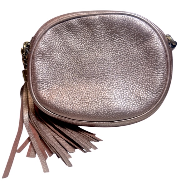 Auth Gucci Metallic Pink Disco Crossbody SoHo
Bag Purse Handbag - Picture 4 of 14